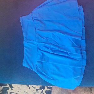 Large blue Pickleball skirt with cell phone pocket